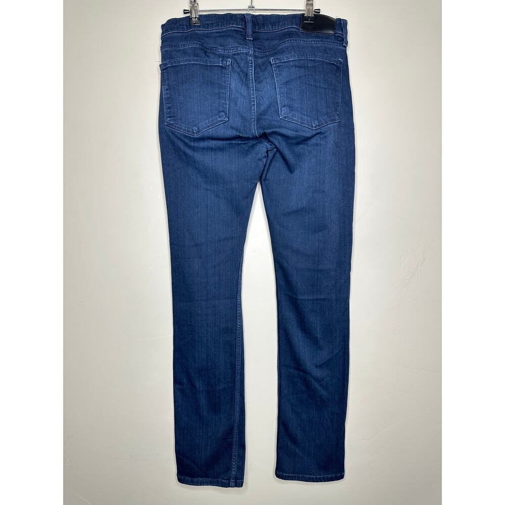 Paige Federal Jeans Slim Straight Inkwell Dark Blue Denim Mens Size 33x32 - Picture 6 of 10